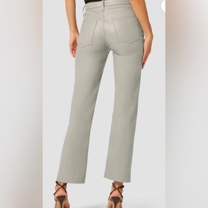 Remi High-Rise Vegan Leather Straight Pant